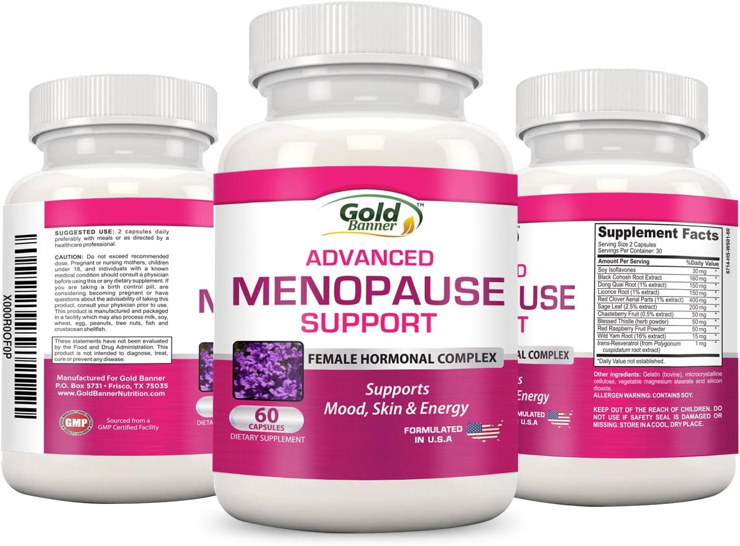Advanced Menopause Support Natural Female Hormonal Complex for Hot