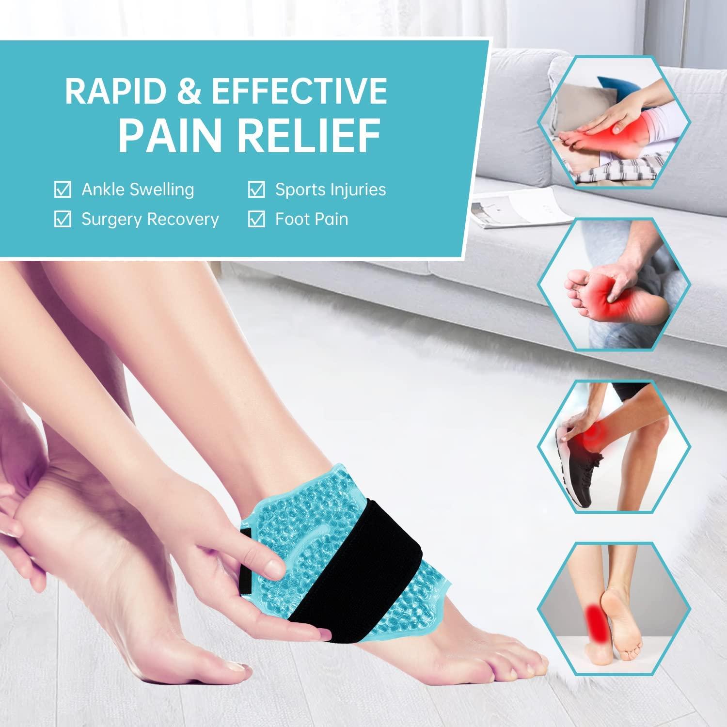 Ankle Sport Foot Ice Therapy Wrap Hot Cold Ice Gel Pack with