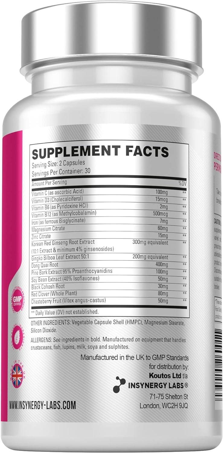 Ultra Premium Perimenopause Supplements with Black Cohosh Highest