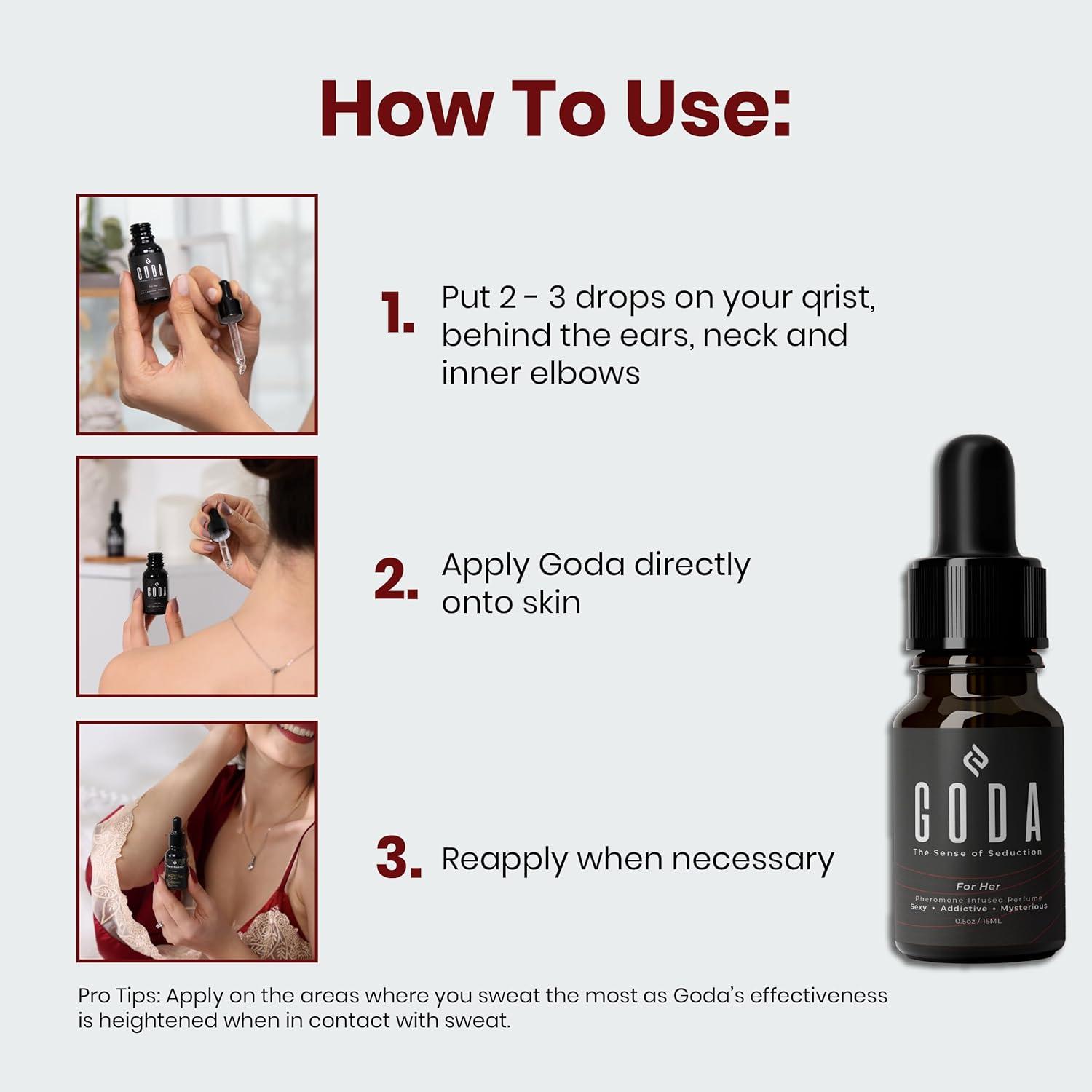 GODA For Her Pheromone Perfume for Women - Long-Lasting Women's