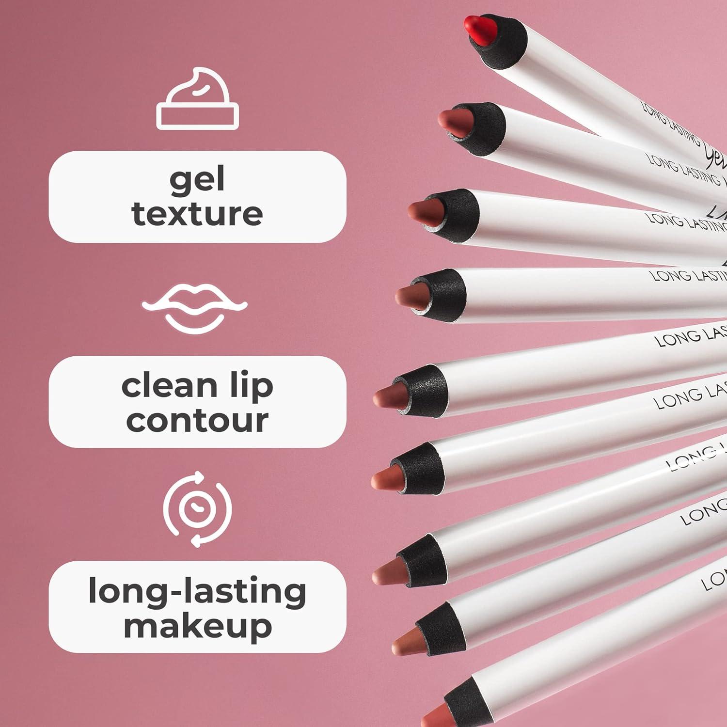 Lamel Gel Lip Liner Sharpenable Pencil Longlasting formula Adds