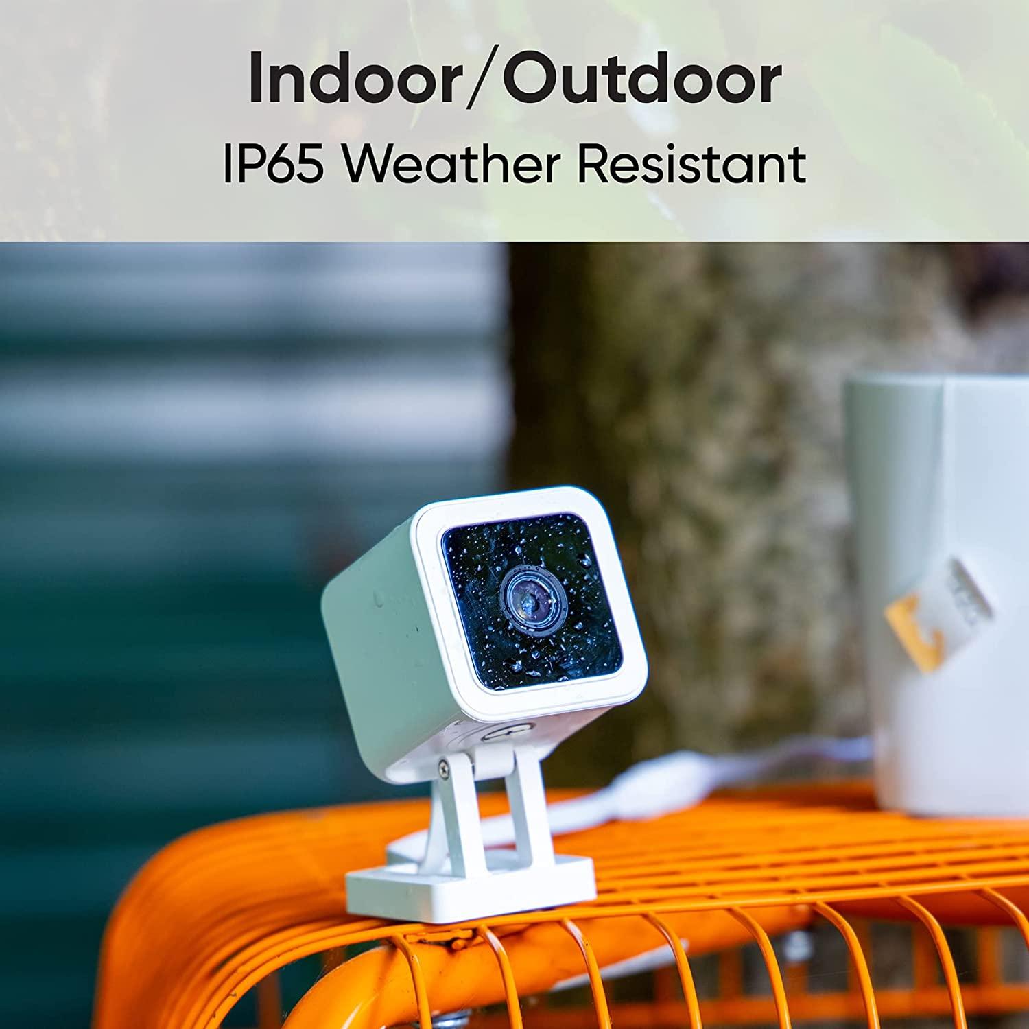 Wyze Cam v3 Wired Pet Camera for Cats Dogs 2.4Ghz WiFi, Color Night Vision, Indoor/Outdoor Puppy