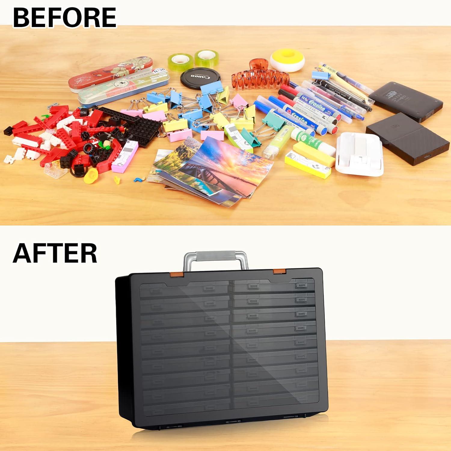 Photo Storage Box 4" x 6" 18 Inner Extra Large Photo Case Large Photo Organizer AcidFree Photo