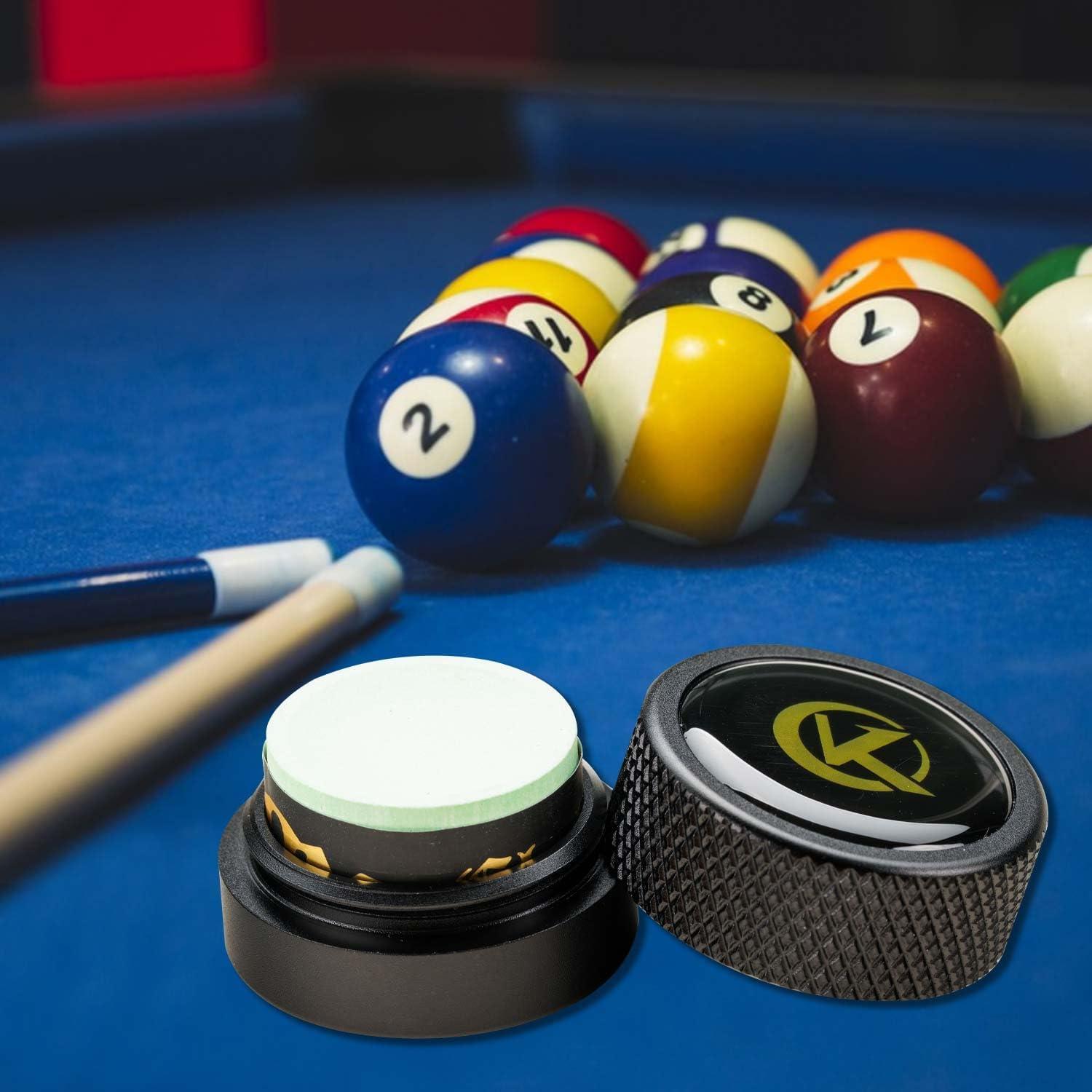 Baoblaze Pool Chalk Holder Pocket Clip Lightweight Storage Box Aluminum Snooker Tool Accessory Chalk Case Pool Billiards Chalk Carrier