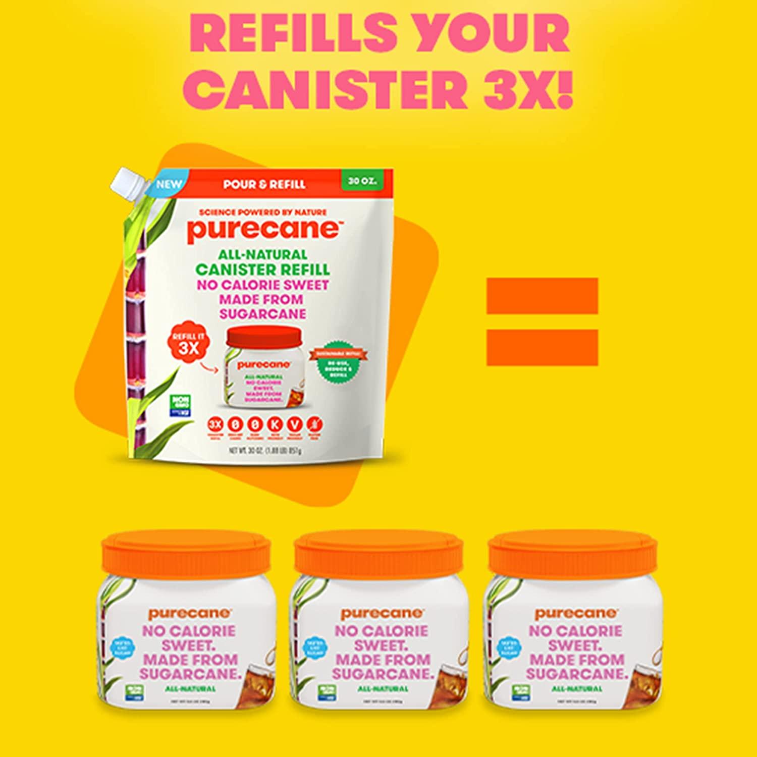 Purecane, Spoonable Family Canister, Zero Calorie Confectioners