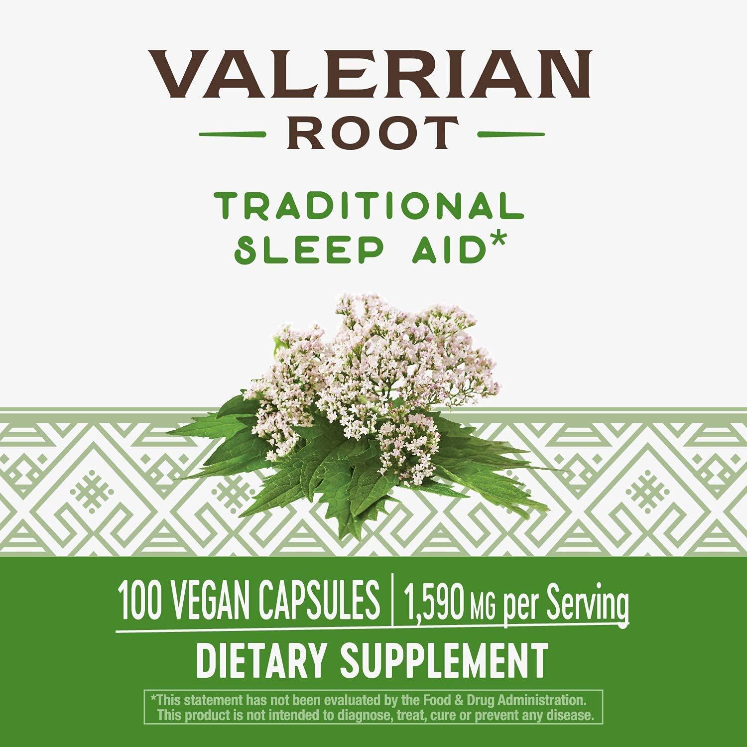 Nature's Way Valerian Root 100 Count 2 Piece Pack (2 Pack)