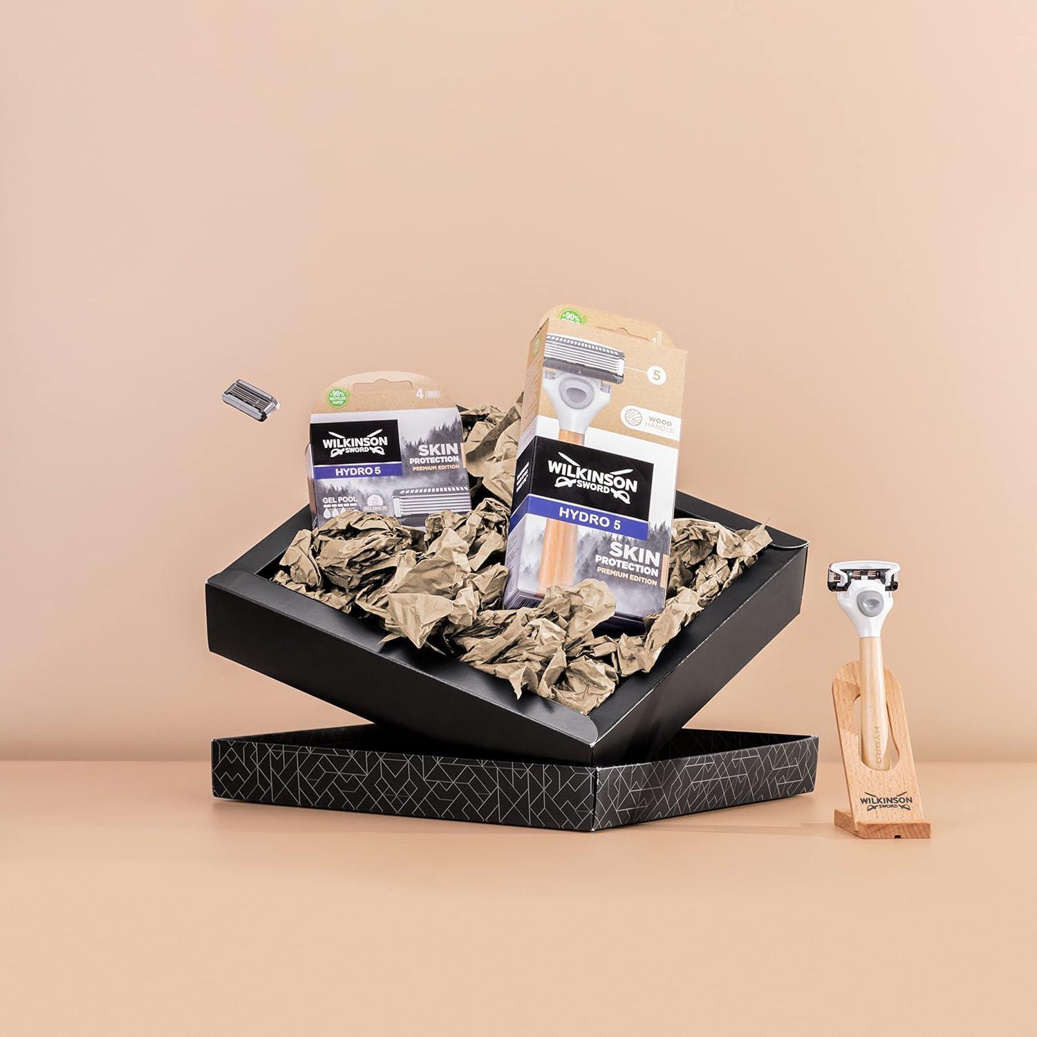 Wilkinson Sword Barber's Style Hydro 5 Shave Razor with 5 Blades and ...