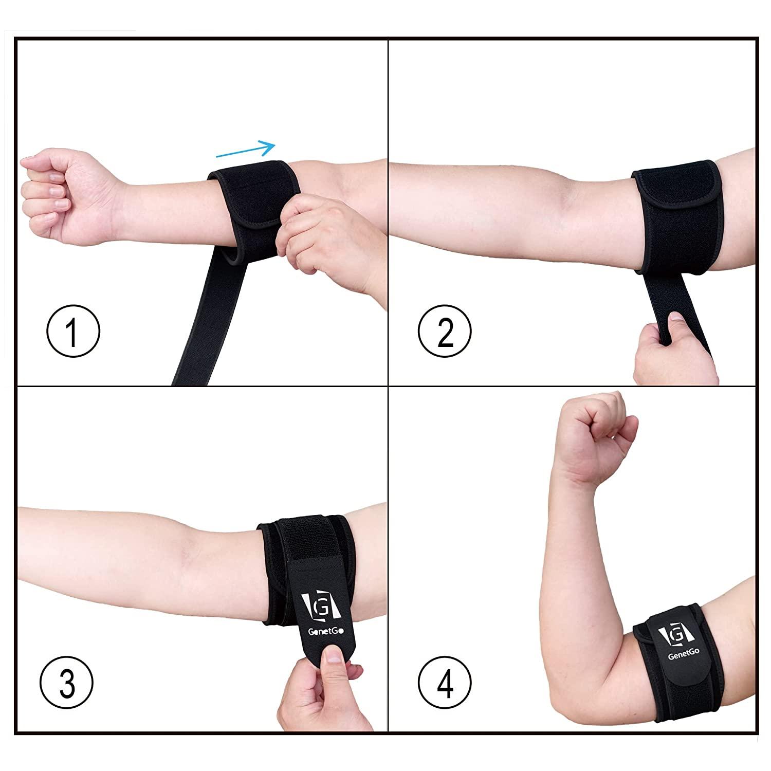Bicep & Tricep Compression Brace - Adjustable Arm Support For Tendonitis & Muscle Strain Relief
