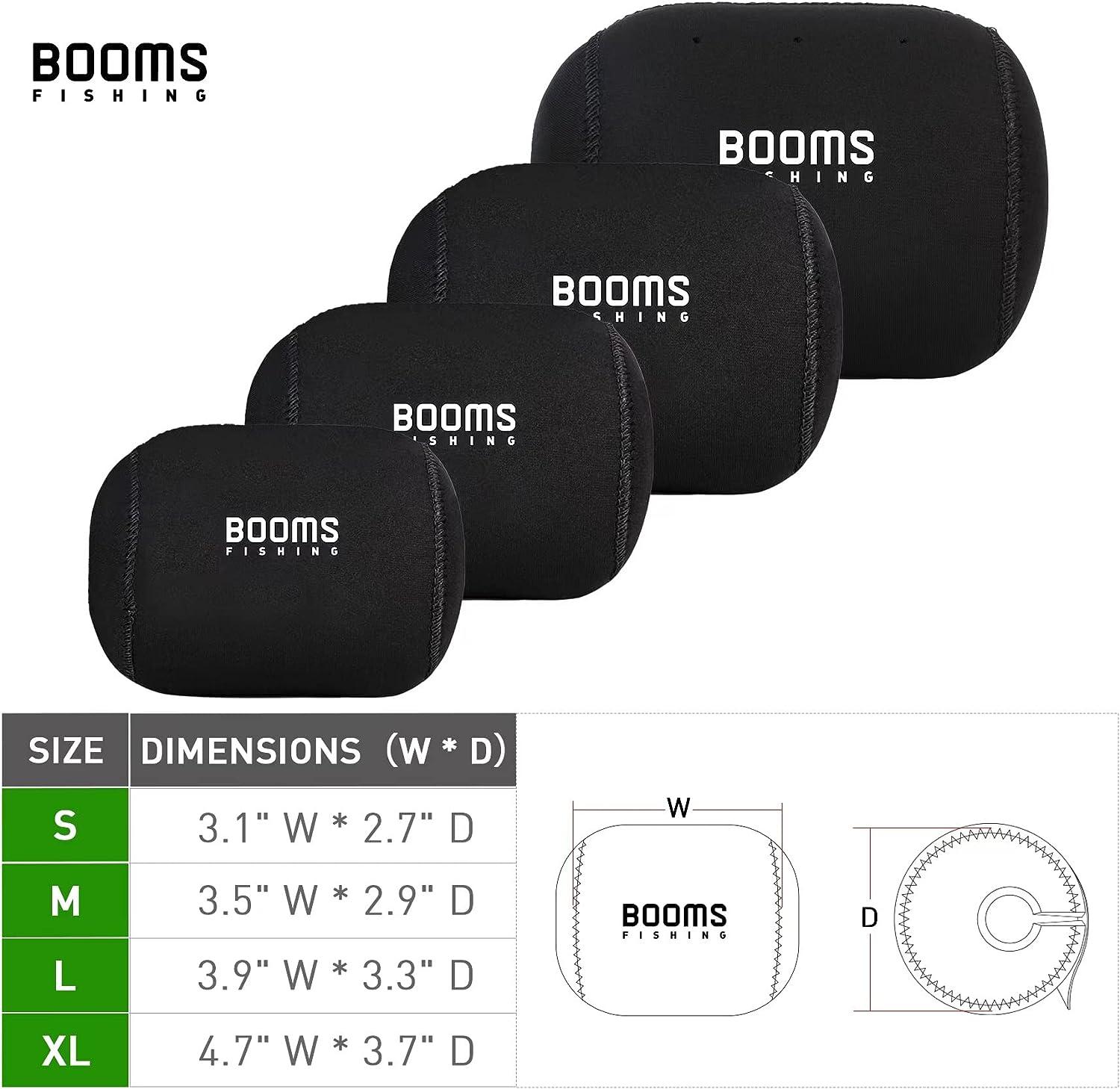 Booms Fishing RC1 Neoprene Reel Cover, Round Baitcasting Reels Cover, Fit  for 50 100 200 300 400 800 1000 2000 3000 400010000 Conventional Reels,  S/M/L/XL Size XL (4.7 W x 3.7 D)