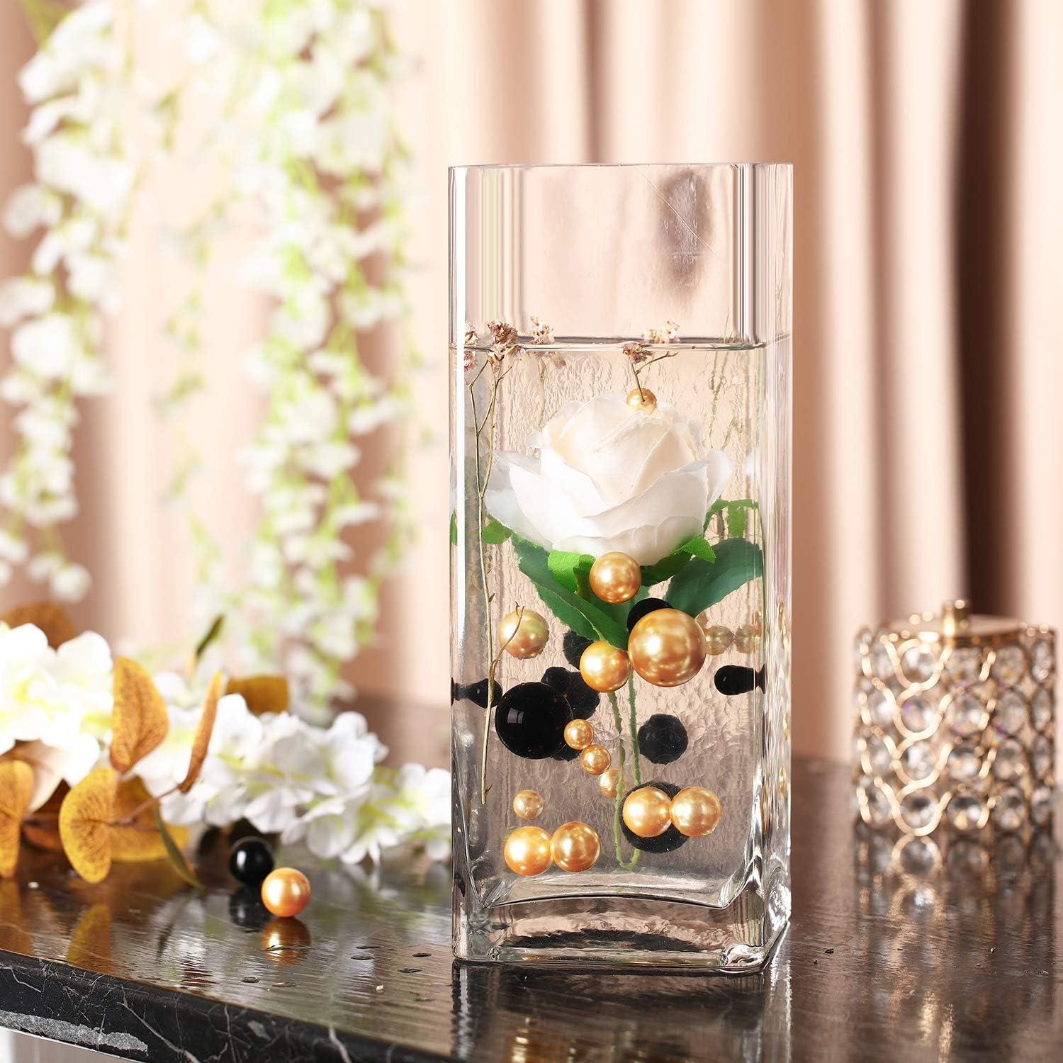 Floral Wedding Pearl Water Beads - Clear Gel Balls for Vase Or