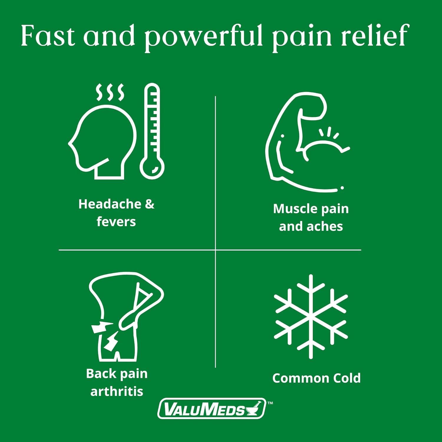 ValuMeds Extra Strength Headache Relief Caplets (300Count