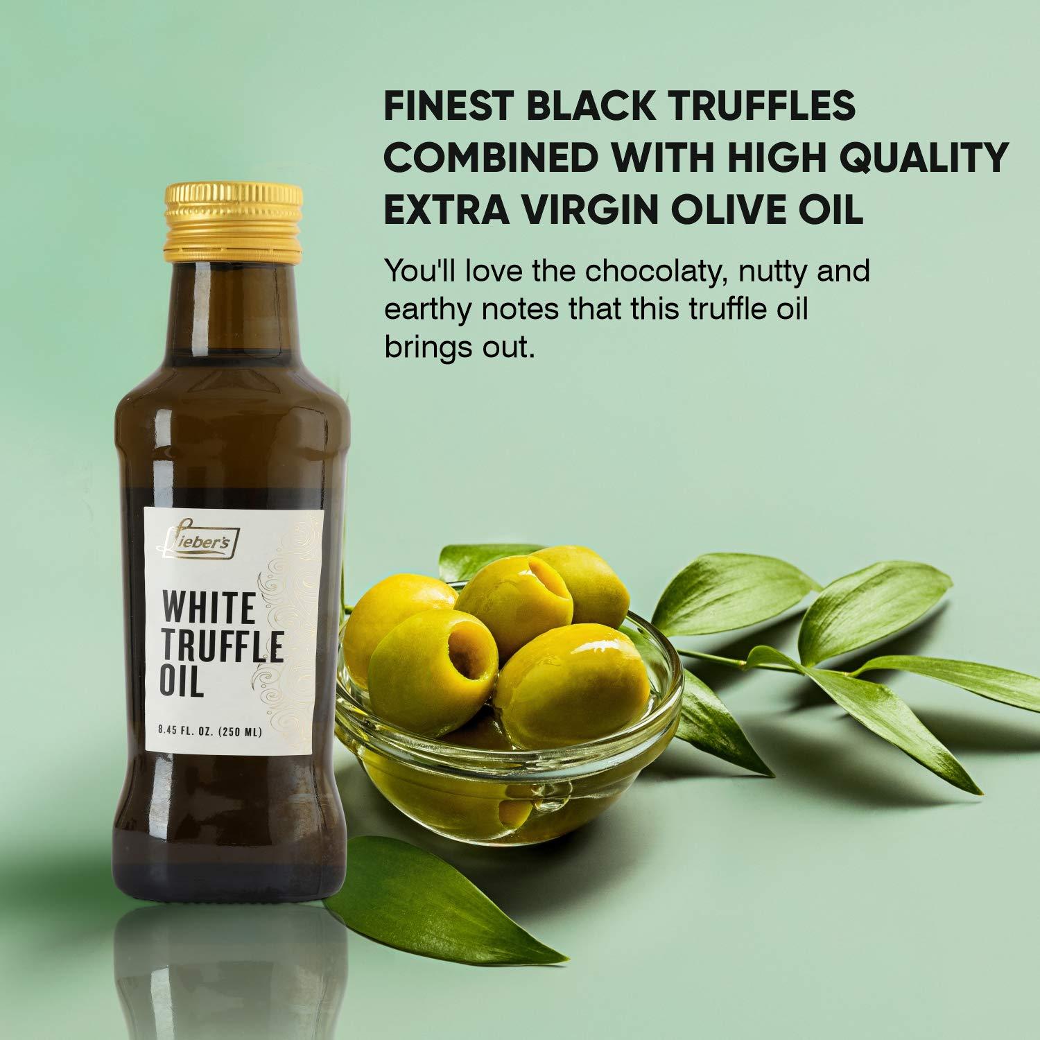 Liebers White Truffle Oil Premium Oil for Cooking, Salad Dressing