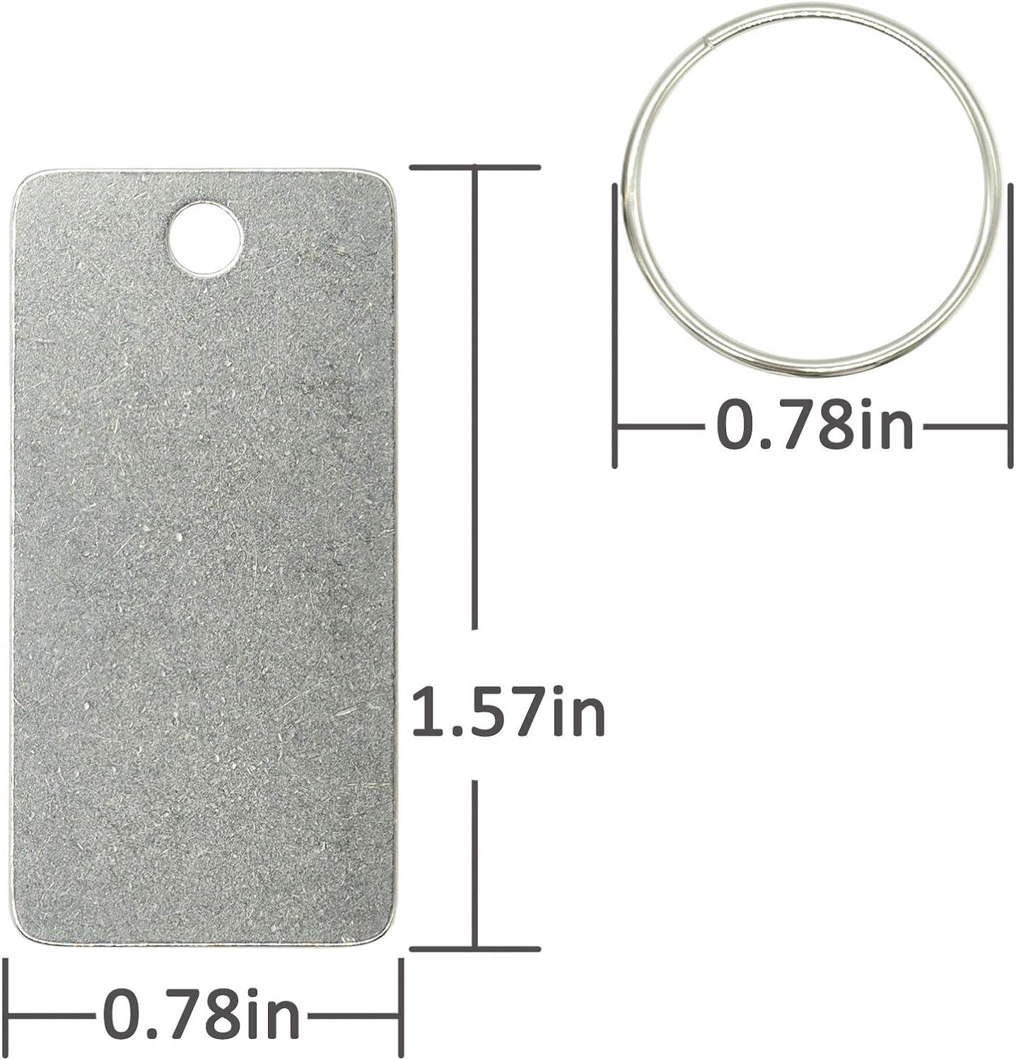 StayMax 50-Pack Stainless Steel Blank Tags - 1.5 Inch Round Metal Engraving Blanks For Crafting & Stamping