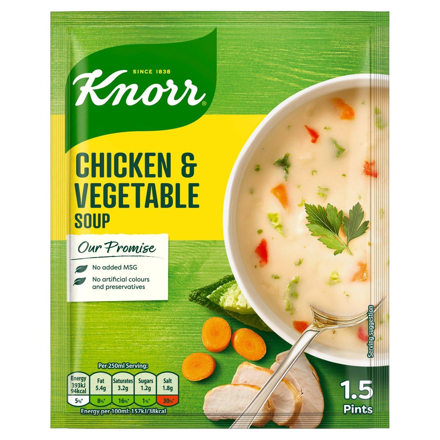 Knorr Chicken & Vegetable Soup (68 Grams) | Buy Now with Express