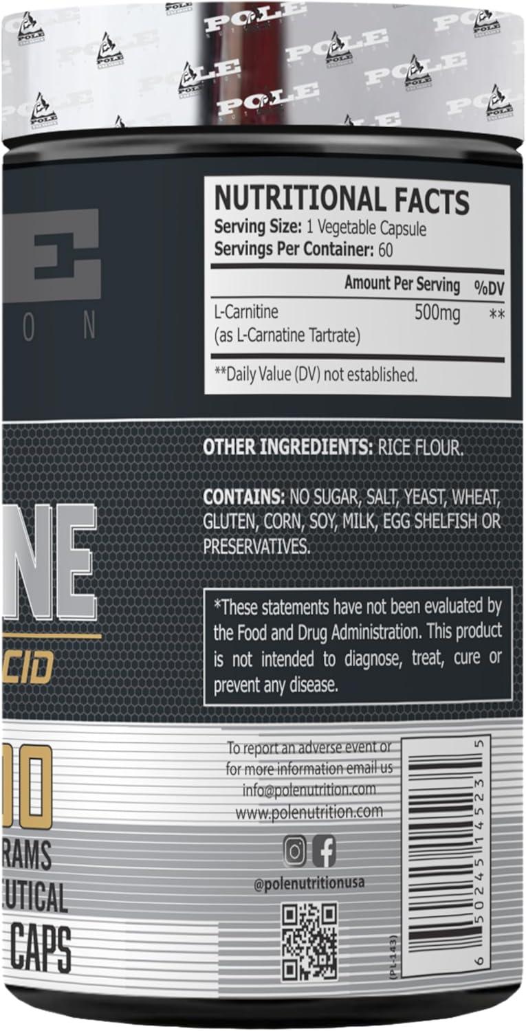 L-Carnitine 500mg | Free Form Amino Acid for Athletic Performance &  Recovery | 60 Veg Capsules - Boost Energy & Endurance | Buy Now with  Express International Delivery | GoSupps.com