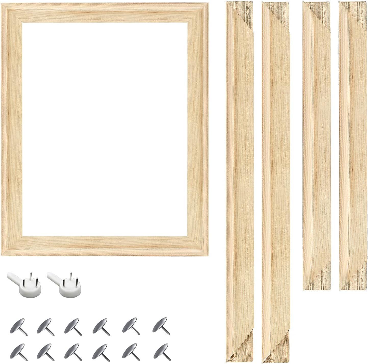 EVNEED DIY Canvas Stretcher Bars 16x20 Inch Canvas Frame - Easy to  Assemble, Gallery Wrap Oil Frame Kits Canvas Wood Stretcher Bars- for Oil  Paintings, Prints, Paint