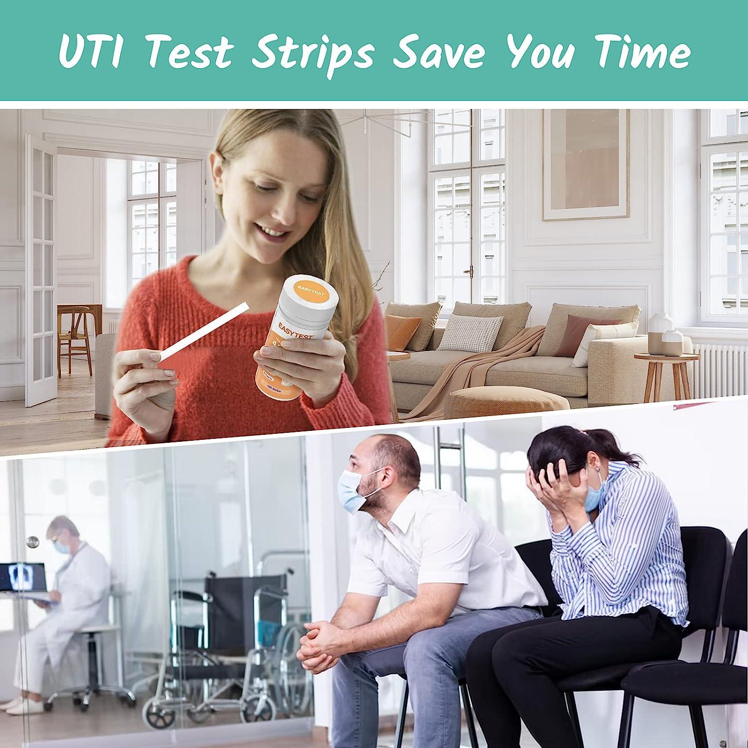 UTI Test Strips for Women 4in1 + 100 Strips Easy & Accurate Urinary Tract Infection