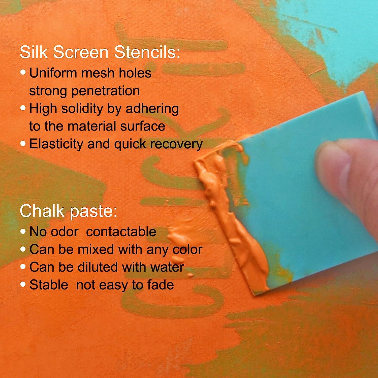 Silk Chalk Transfer Stencils, Silk Screen Stencils, Silk Home Decor Bag