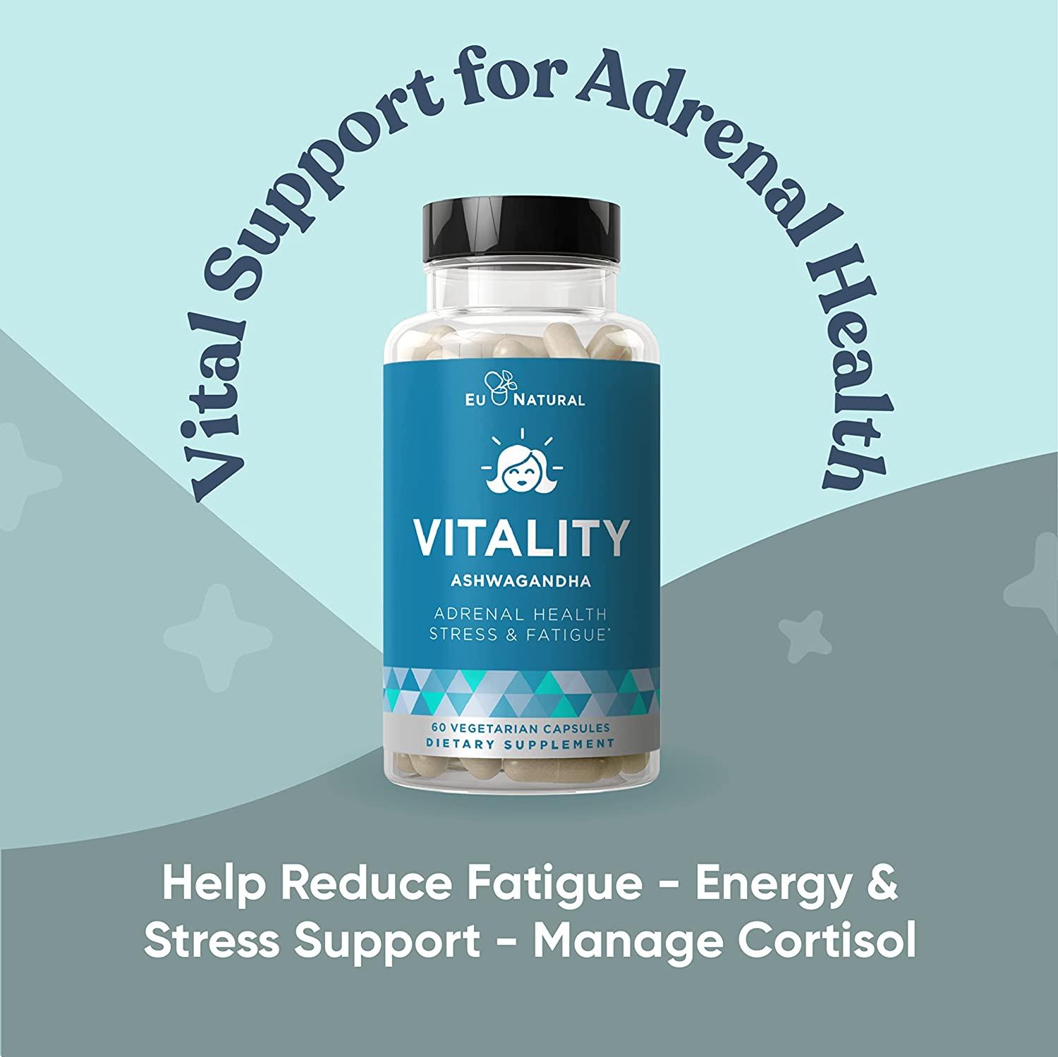 Vitality Adrenal Support Cortisol Manager & Fatigue Fighter Healthy