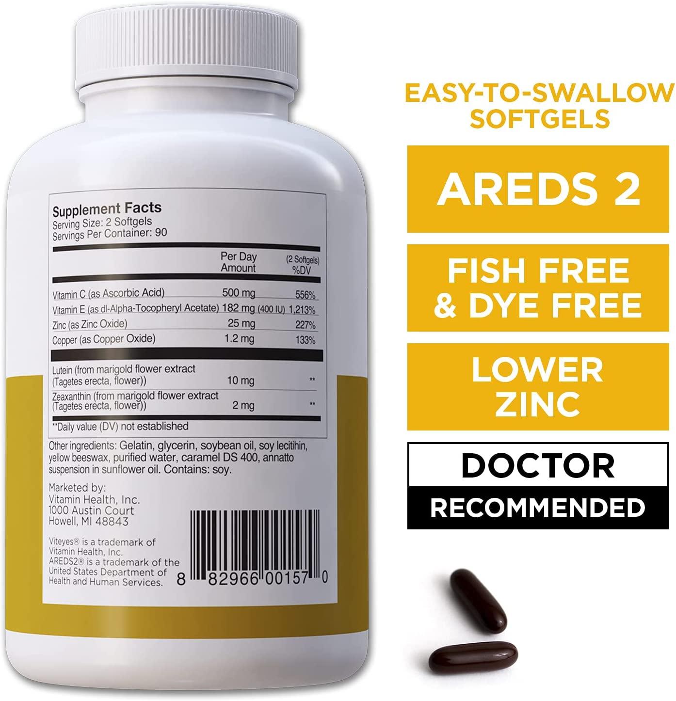 Viteyes AREDS 2 Classic Macular Health Formula Softgels Eye Health