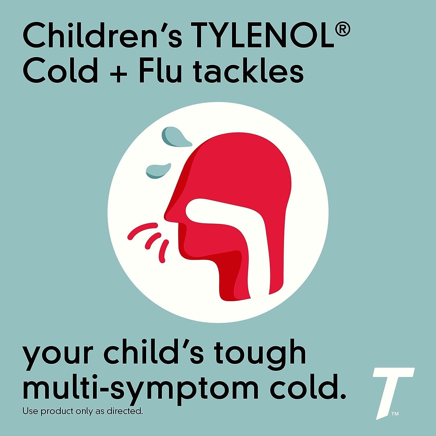 Tylenol Children's Cold + Cough + Sore Throat Oral Suspension Bubblegum
