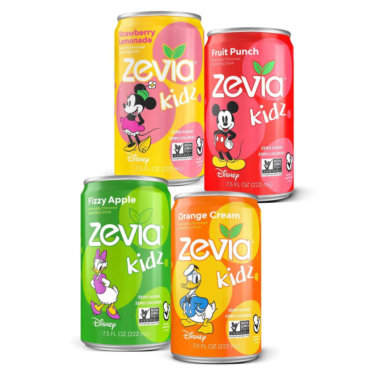 Zevia Kidz Variety Pack 7.5 Oz Cans (Pack Of 24)