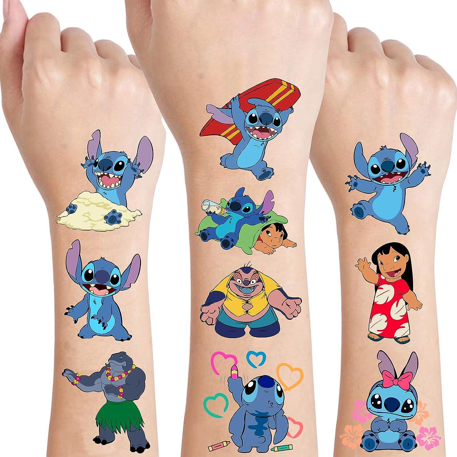Stitch Party Supplies 34Pcs Temporary Tattoos Party Favors Removable Tattoo  Stickers for Goody Bag Treat Bag