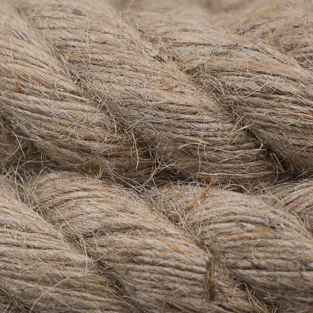 Aoneky Jute Rope - 1.18/1.5 Inch Twisted Hemp Rope for Crafts