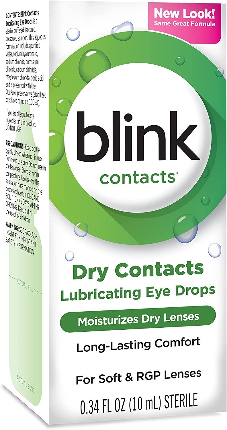Blink Contacts Lubricating Eye Drops 0.34 oz. (2 Pack) | Buy Now with ...