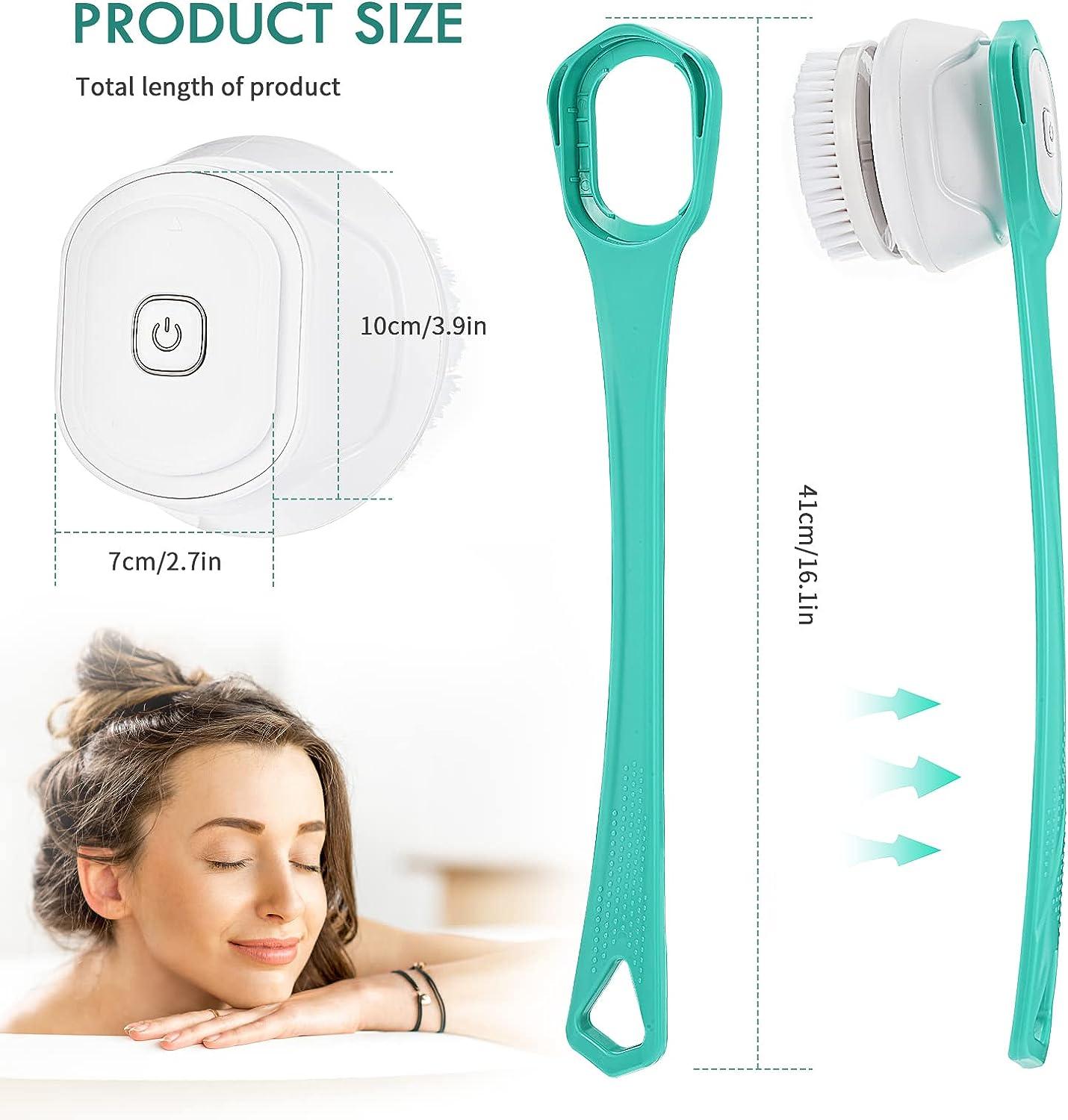 Electric Body Bath Brush Jhua Rechargeable Electric Body Scrubber Back