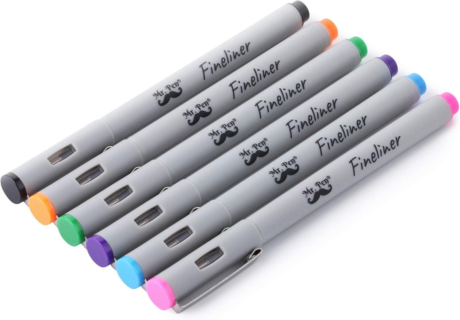 Gelpennen Voor Delicate Bladzijden Mr. Pen Bijbelmarkeerstiften Set 12 Stuks - Geen Doorbloeding, Pastelkleuren Voor Dun Papier Markeerstiften Zonder Doorbloeding