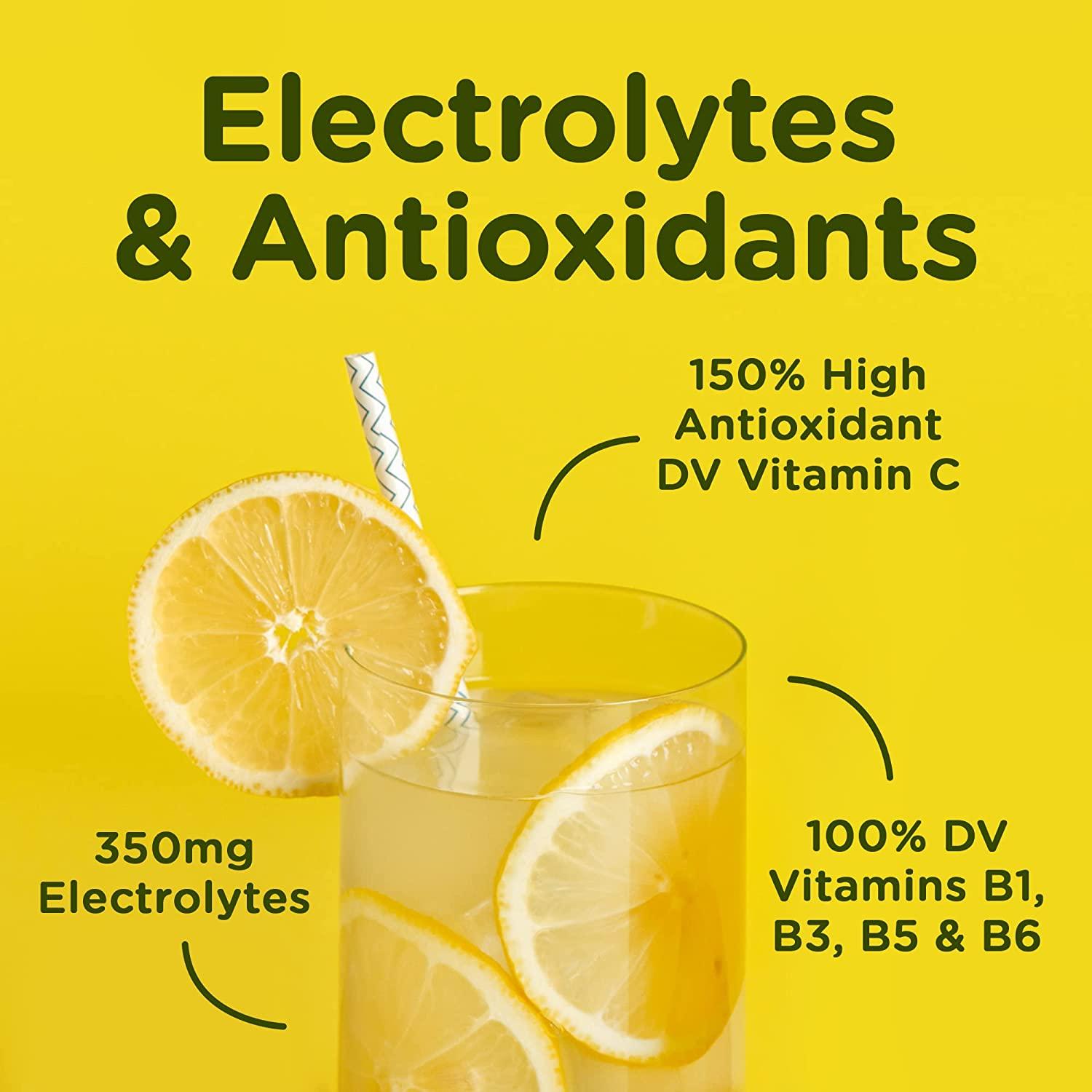 Stur Electrolyte Hydration Powder, Lemon Lime, Sugar Free, High  Antioxidants & B Vitamins, Non-GMO, Daily Hydration & Workout Recovery, Keto, Paleo