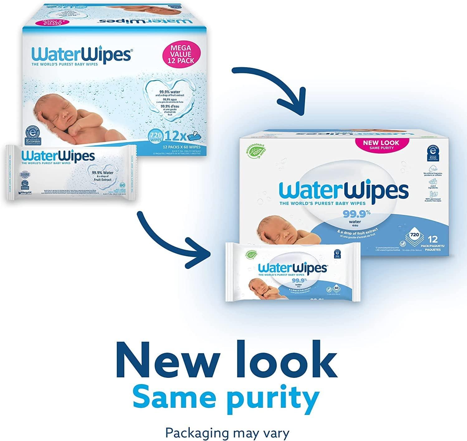  WaterWipes Super Value Box - 60 Count (Pack of 12) : Baby