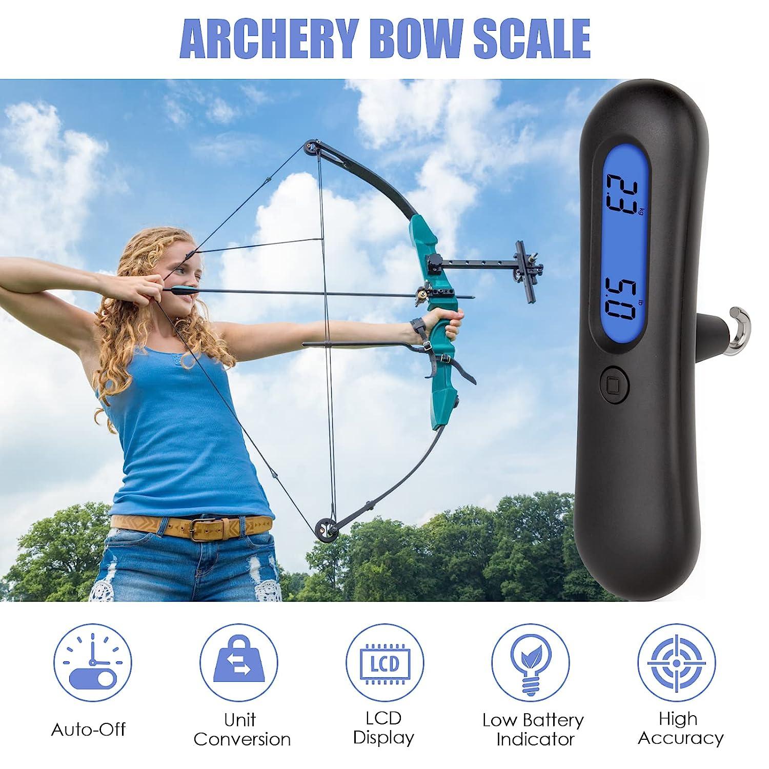 New Handheld Archery Bow Scale with Clear LCD Display Portable Recurve