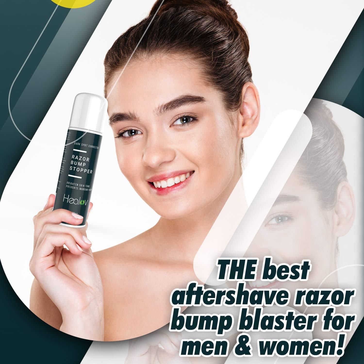 Roll On Razor Bump Treatment for Bikini Area, Legs, Underarms, Groin, Face Natural Post