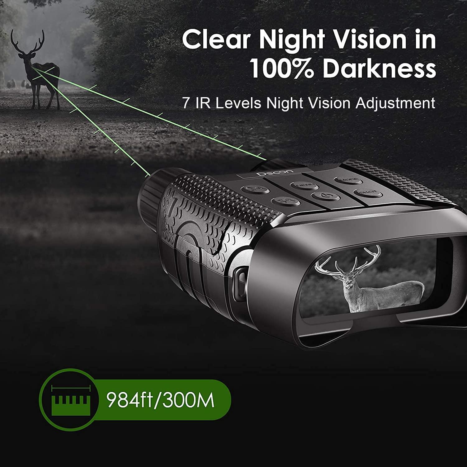 Night Vision Day Binoculars for Hunting in 100 Darkness Digital