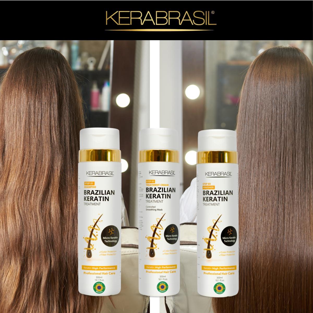 Keratin Hair Care Set 300 ml Shampoo Treatment Cream Finisher