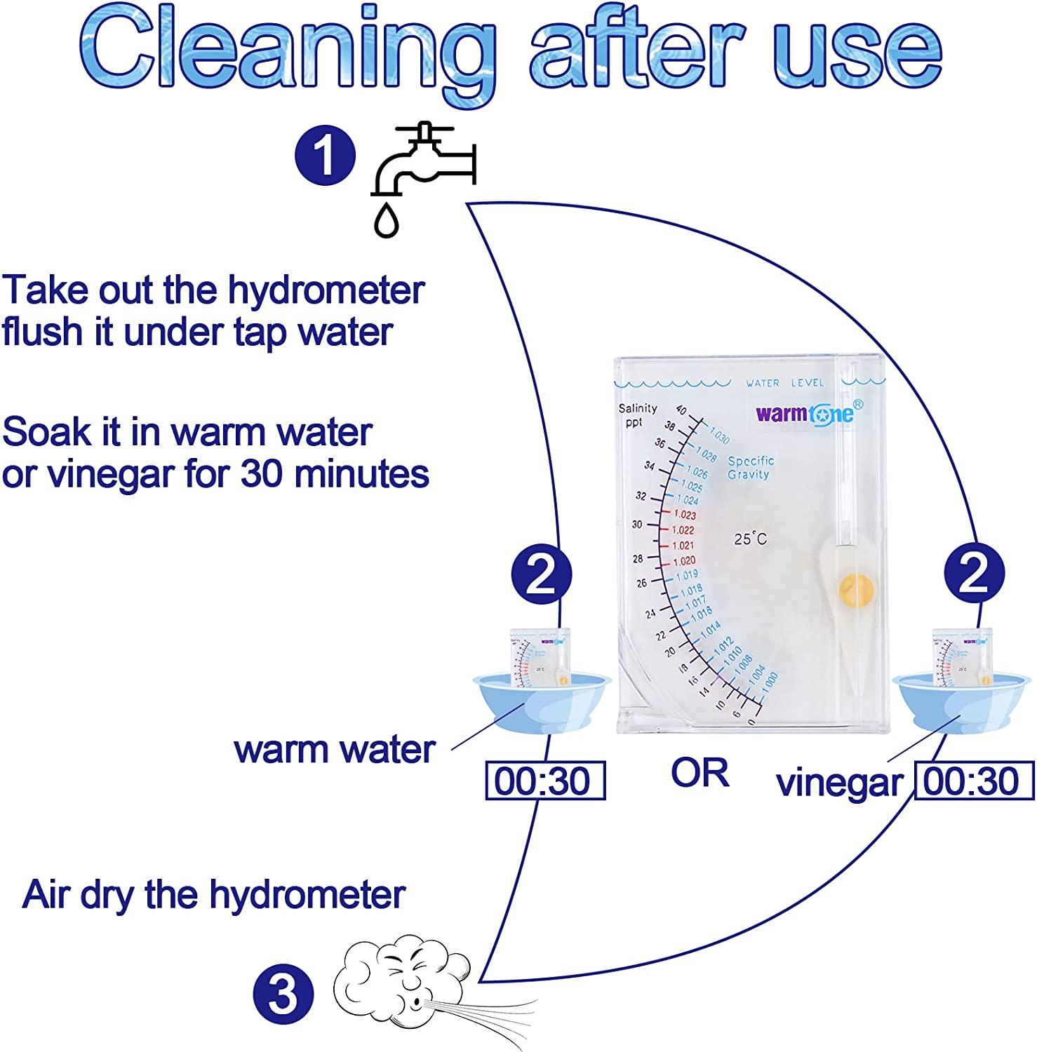 Abnaok Salinity Tester, Sea Specific Gravity Test for Fish Tank Pond