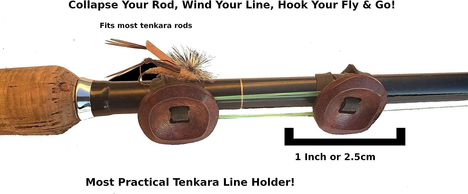 SUMATO Tenkara Line Holder UV Resistant Elastic Rubberband Rings Kebari Fly  Fishing Small Fishing Tool Easy Adjustable Fishing Pole Hook Keeper