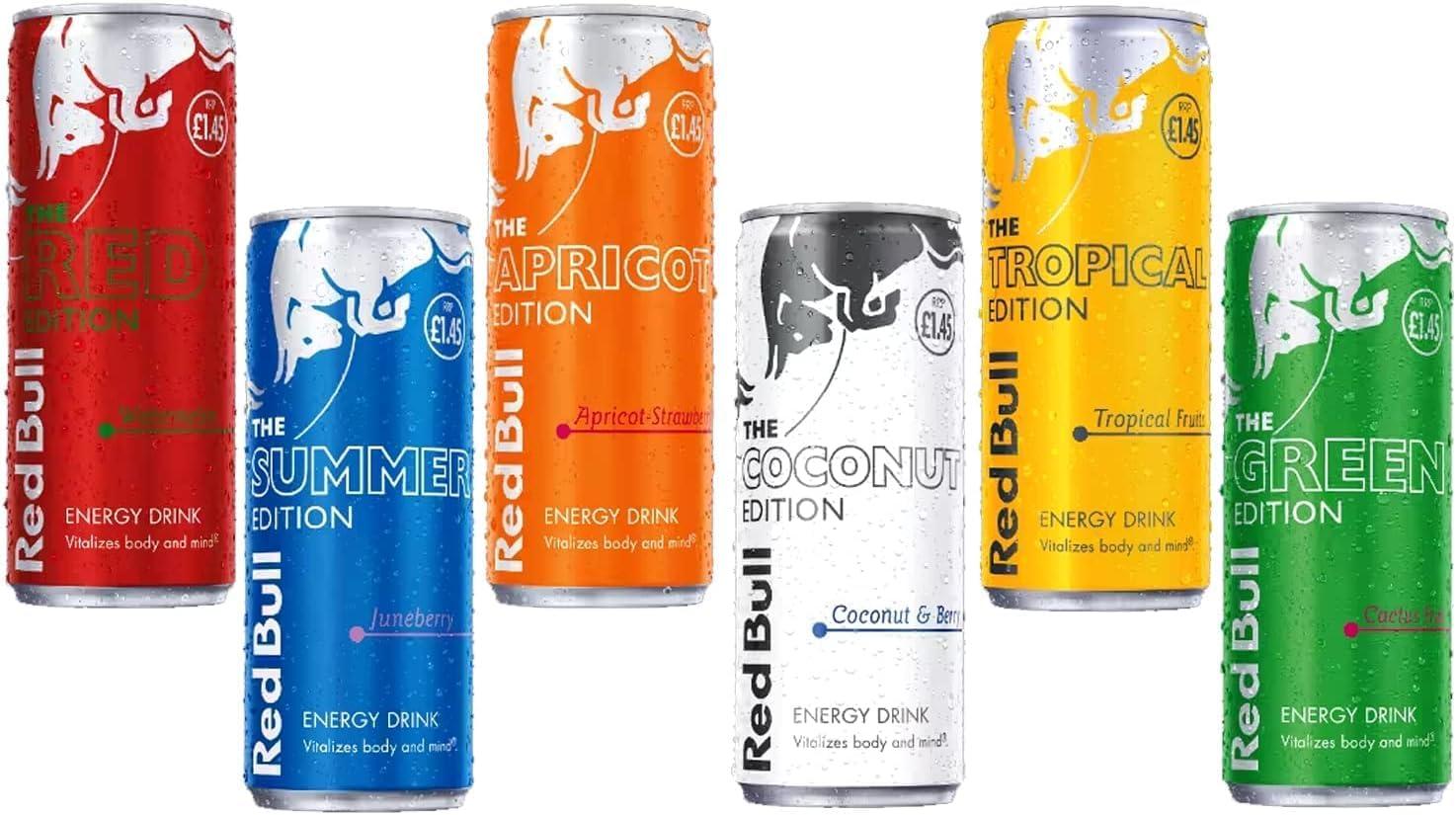 RedBull Energy Editions Drink Mixed Variety Pack 250ml Cans Juneberry  Tropical Watermelon Cactus Apricot Coconut (24 Cans) Mixed 24 Cans | Buy  Now with Express International Delivery | GoSupps.com