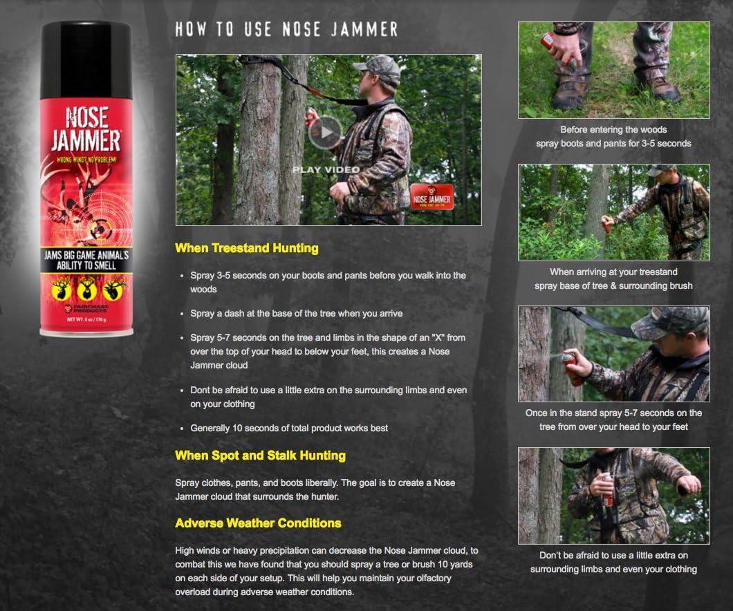 Nose Jammer Natural Hunting Scent Eliminator Deer Scent Blocker Best Value Combination 4Pack