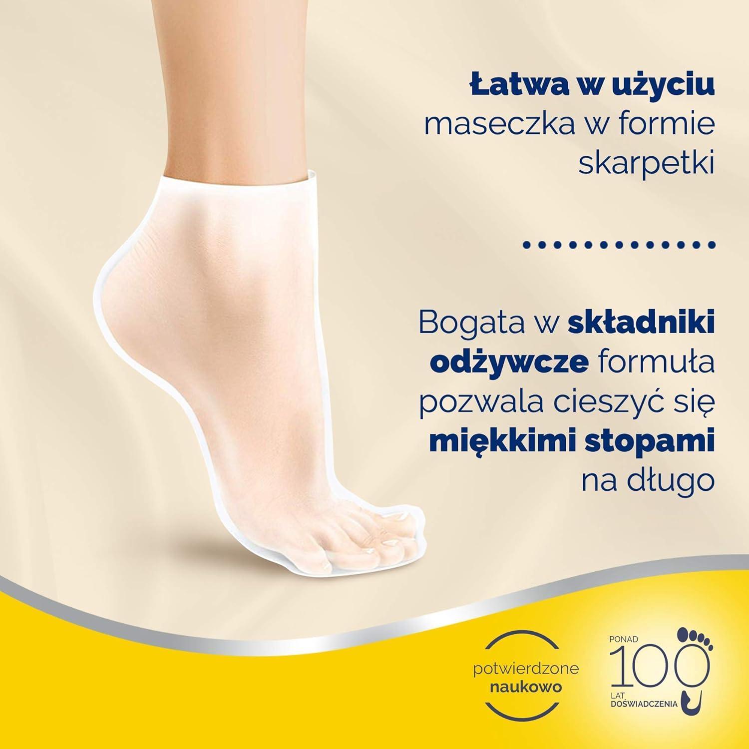 Scholl Expert Care Pedi Mask - Intensively Nourishing Aloe Vera Foot Mask |  1 Pair for Smooth Soft Feet | Buy Now with Express International Delivery |  GoSupps.com