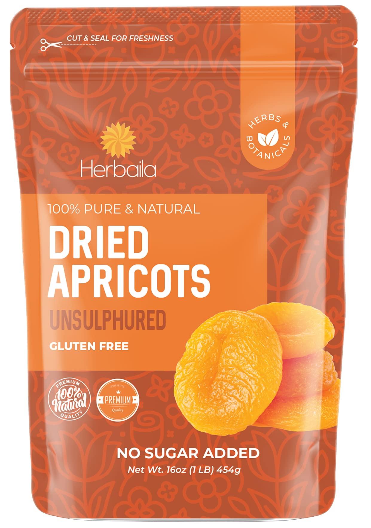 Dried Apricots No Sugar Added 1 lb. Unsweetened Turkish Apricots