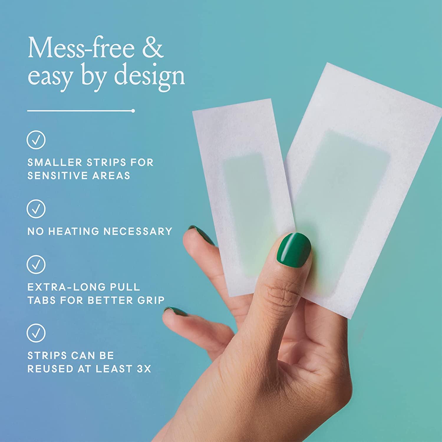 Billie Wax Kit Face & Bikini 32 wax strips 6 postwax serum wipes