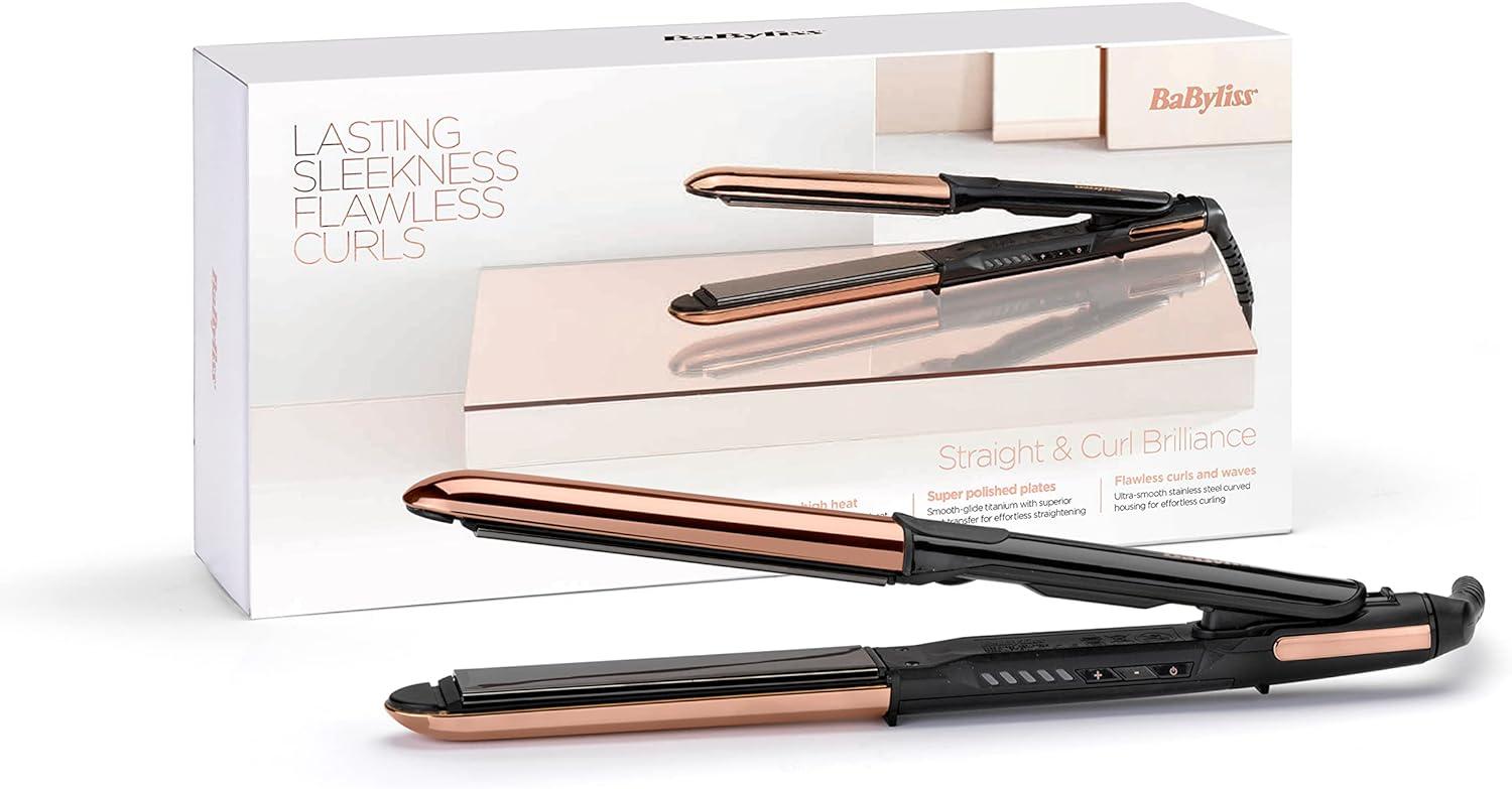 HOT Rose Gold Babyliss Ceramic Straightener Rose Gold Babyliss