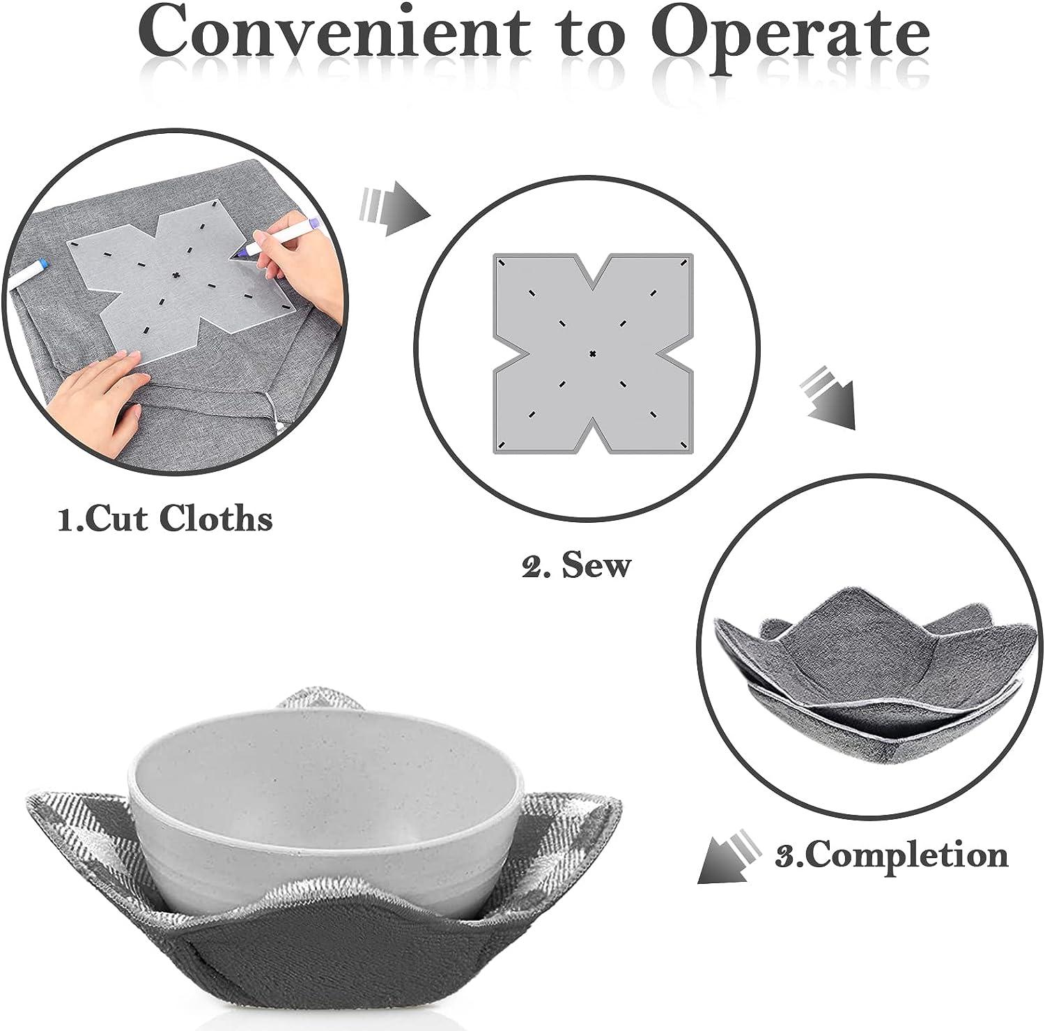 Waenerec Bowl Cozy Template Set 3 Sizes Acrylic Quilting Templates
