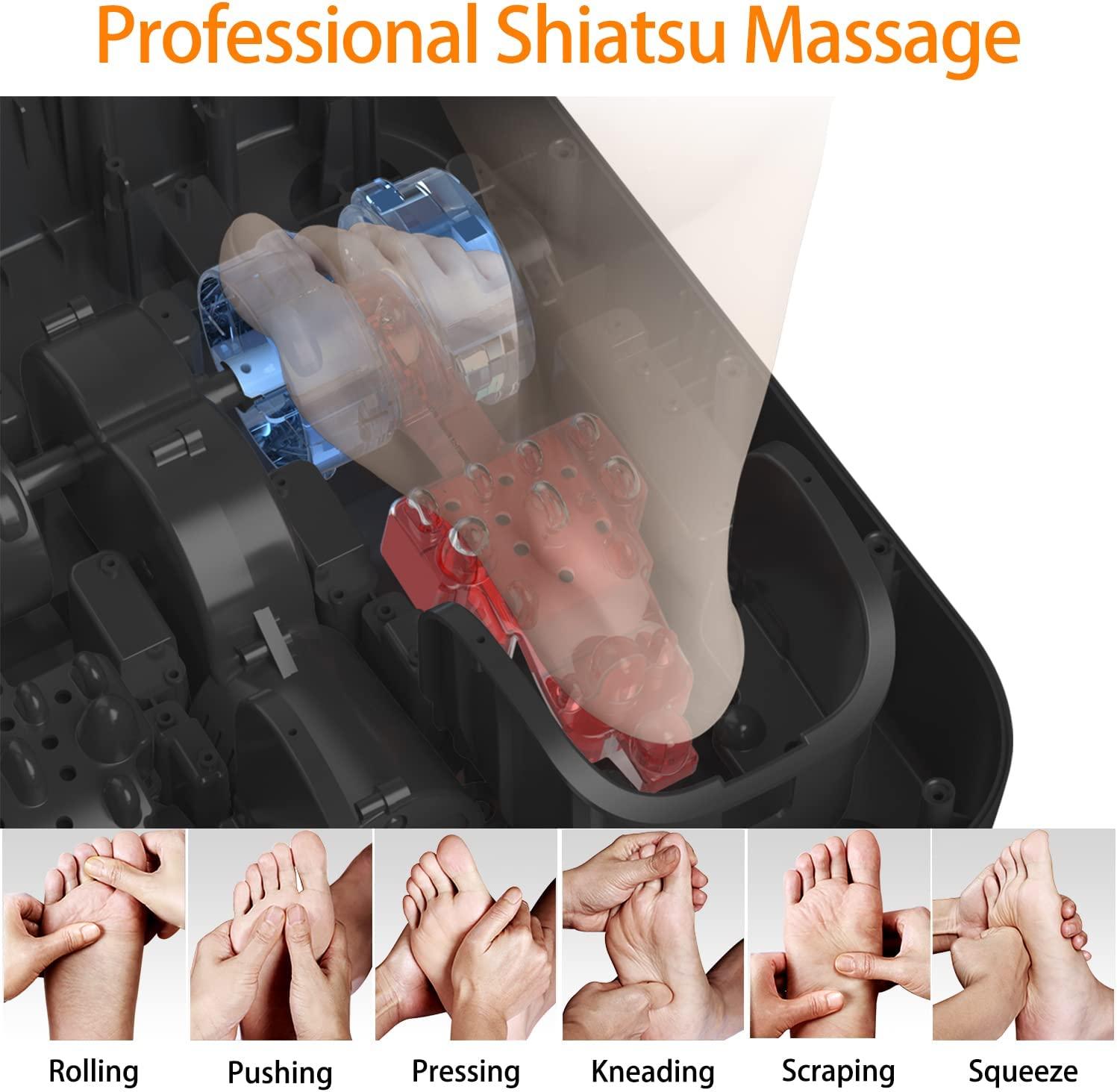 Heated Shiatsu Foot Massagers : foot massage