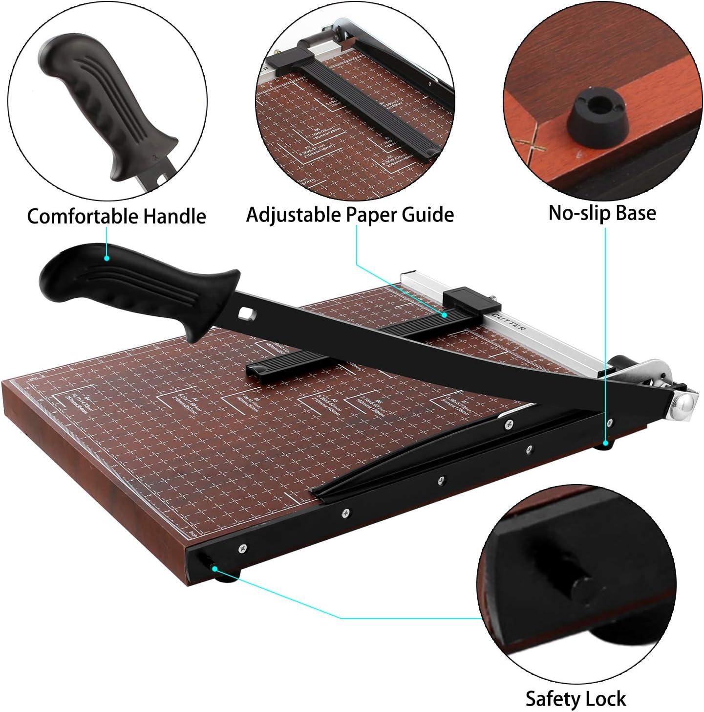 ikasus Paper Cutter Mini Photo Cutter Grid Line Panel Scale Paper Cutter  Guillotine Paper Trimmer for Cardstock Cardboard Laminating Sheet Photo  Label