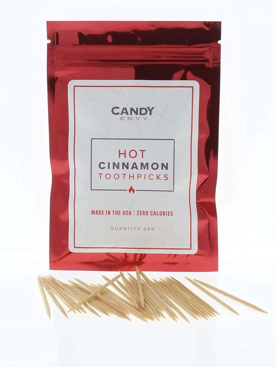 200 Ct. Cinnamon Flavored Toothpicks - Fight Cravings with Hot Cinnamon ...
