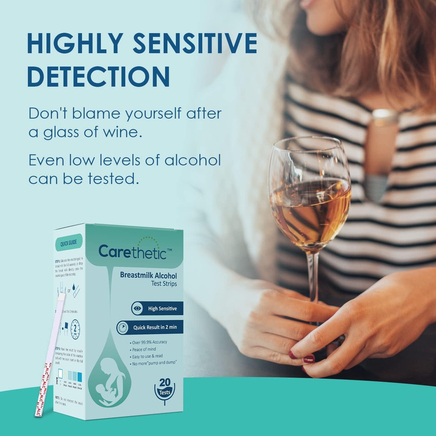Evancare's New Design Breast Milk Alcohol Test Strips Easy Use for
